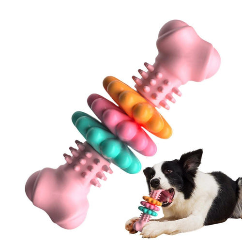 Multi-Color Dog Toothbrush Toy Blue